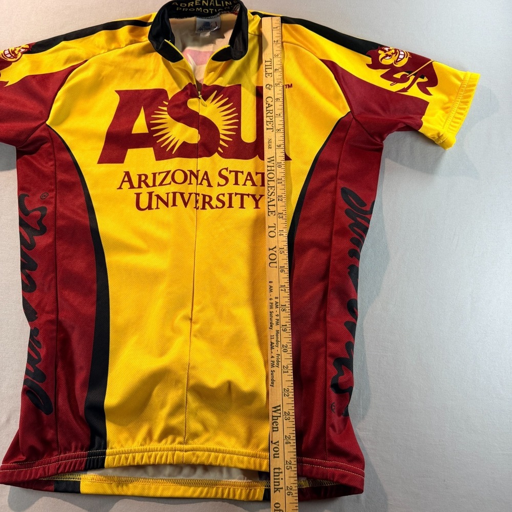 ASU Arizona State University Cycling Jersey Adrenaline Promotions‎ Sun Devils - Picture 5 of 5